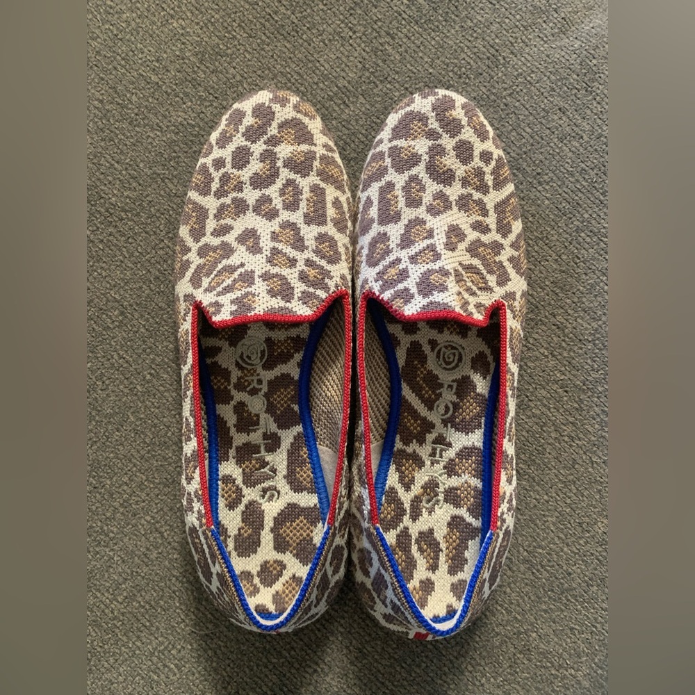 Rothy's Leopard Print Loafers Women’s 7.5